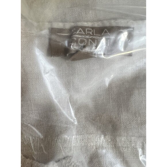 Carla Conti Made in Italy Oatmeal Linen Sleeveless Dress Size‎ XS Women’s - Picture 5 of 5